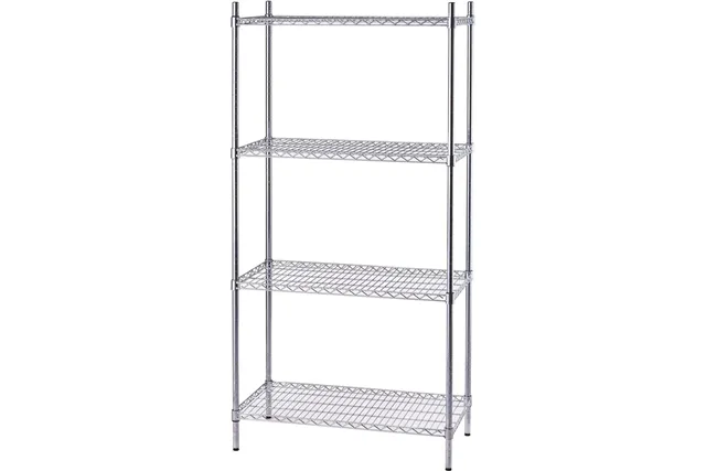 Regał magazynowy chromowany 4 półki 910x455x1800mm Stalgast 680092