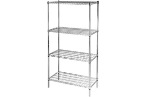 Regał chromowany, 4 półki, składany, 900x450x1800 mm Stalgast 680200
