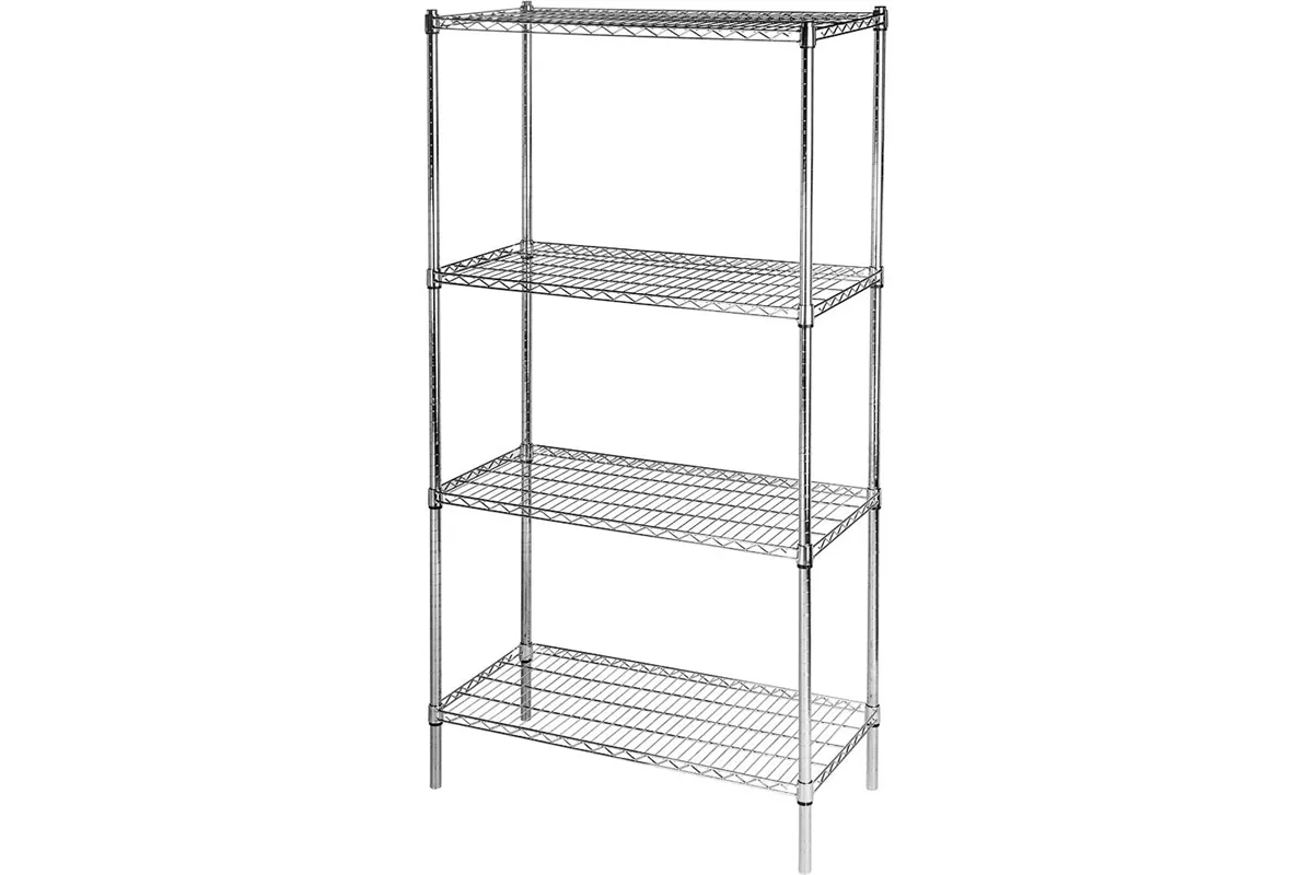 Regał chromowany, 4 półki, składany, 900x450x1800 mm Stalgast 680200