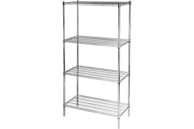 Regał chromowany, 4 półki, składany, 900x450x1800 mm Stalgast 680200