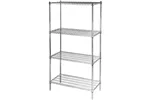 Regał chromowany, 4 półki, składany, 900x450x1800 mm Stalgast 680200