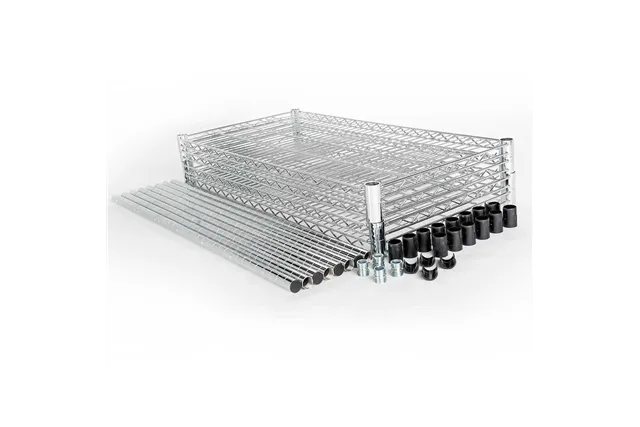 Regał chromowany, 4 półki, składany, 900x450x1800 mm Stalgast 680200