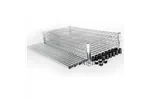 Regał chromowany, 4 półki, składany, 900x450x1800 mm Stalgast 680200