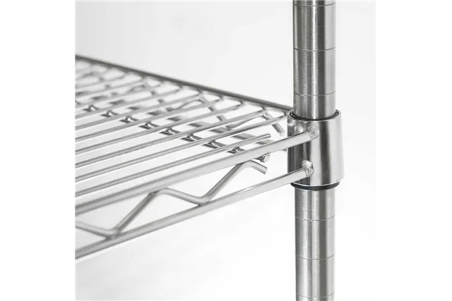 Regał chromowany, 4 półki, składany, 910x610x1800 mm Stalgast 681092