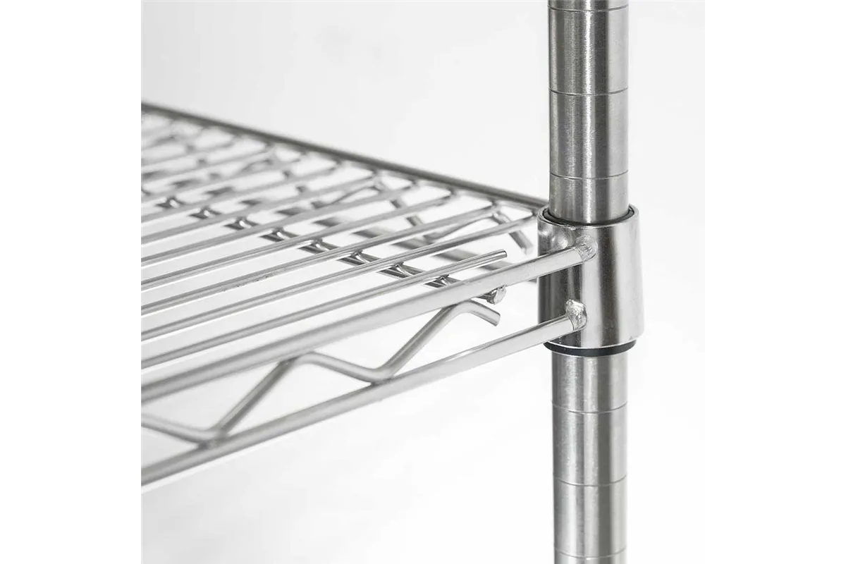 Regał chromowany, 4 półki, składany, 1220x610x1800 mm Stalgast 681122