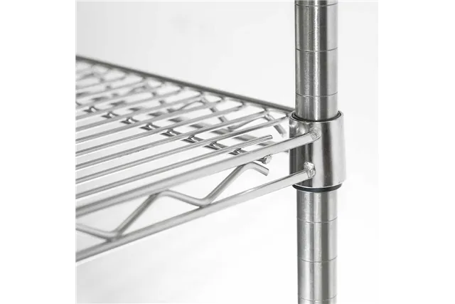 Regał chromowany, 4 półki, składany, 1220x610x1800 mm Stalgast 681122