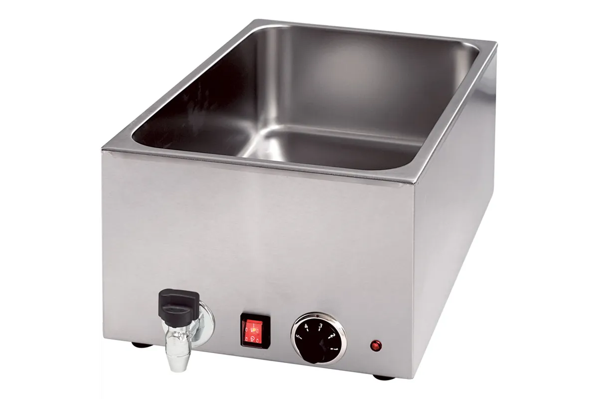 Bemar nastawny z kranem do pojemników GN 1/1 i H 200 mm, P 1.2 kW, U 230 V Stalgast 741205
