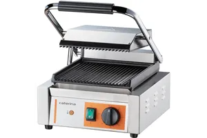 Kontakt grill pojedynczy, ryflowany, Caterina, P 1.8 kW Caterina 742018