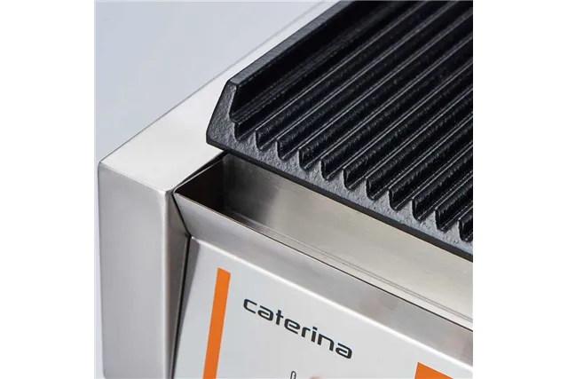 Kontakt grill pojedynczy, ryflowany, Caterina, P 1.8 kW Caterina 742018