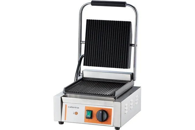Kontakt grill pojedynczy, ryflowany, Caterina, P 1.8 kW Caterina 742018