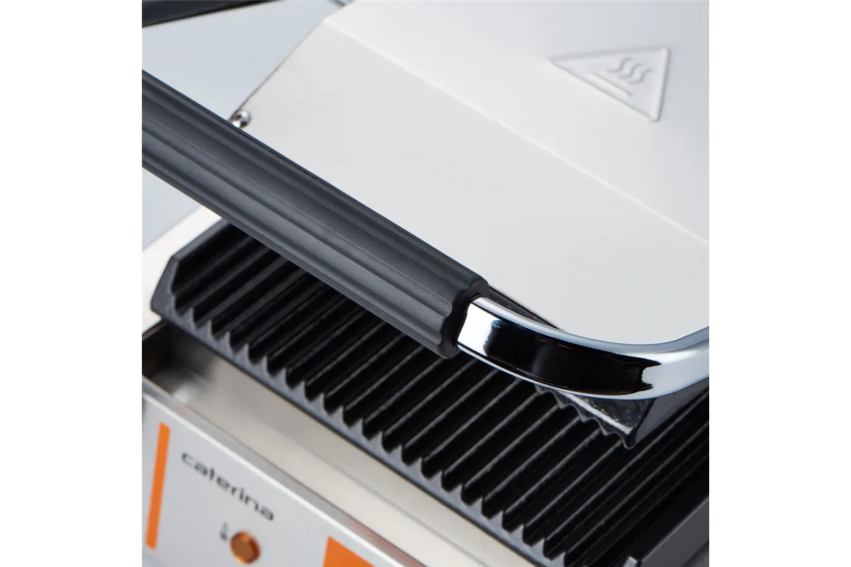 Kontakt grill pojedynczy, ryflowany, Caterina, P 1.8 kW Caterina 742018
