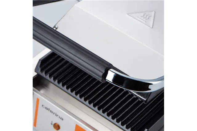 Kontakt grill pojedynczy, ryflowany, Caterina, P 1.8 kW Caterina 742018