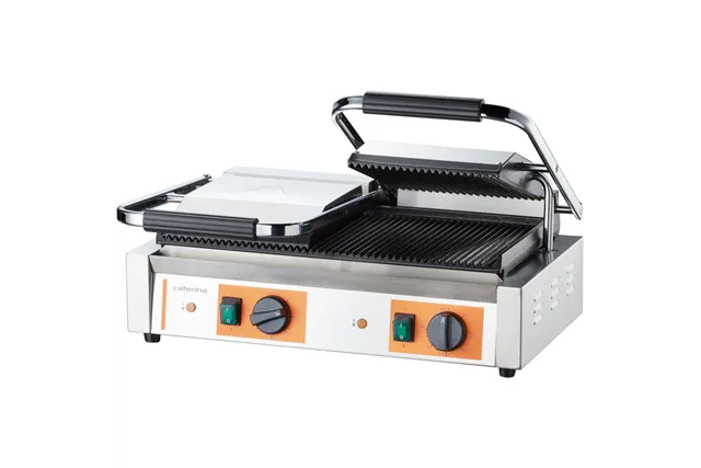 Kontakt grill podwójny ryflowany, P 3.6 kW Caterina 742028