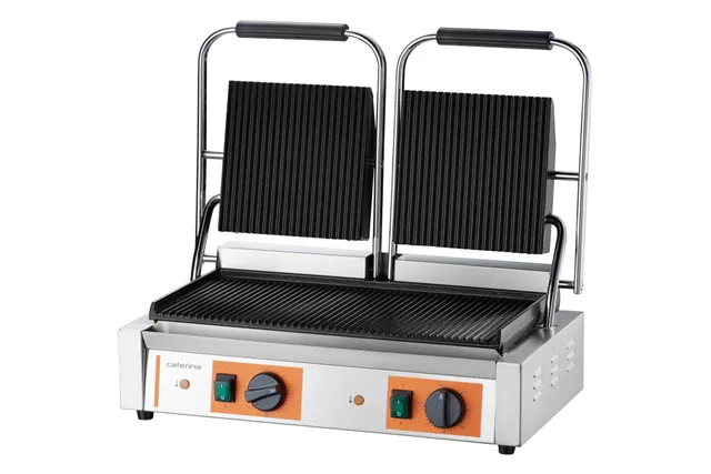 Kontakt grill podwójny ryflowany, P 3.6 kW Caterina 742028