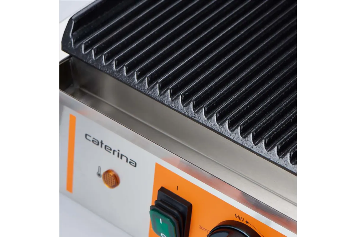 Kontakt grill podwójny ryflowany, P 3.6 kW Caterina 742028