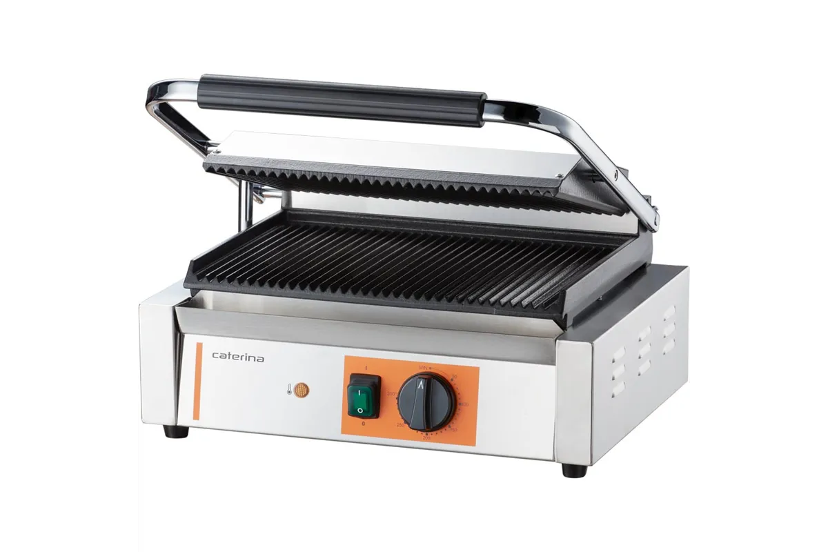 Kontakt grill, Panini, ryflowany, Caterina, P 2.2 kW Caterina 742038