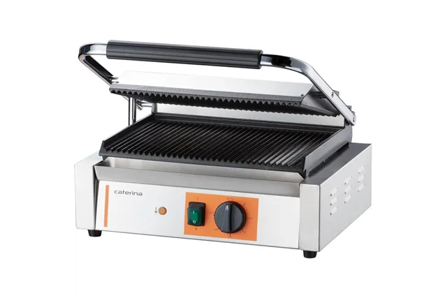 Kontakt grill, Panini, ryflowany, Caterina, P 2.2 kW Caterina 742038