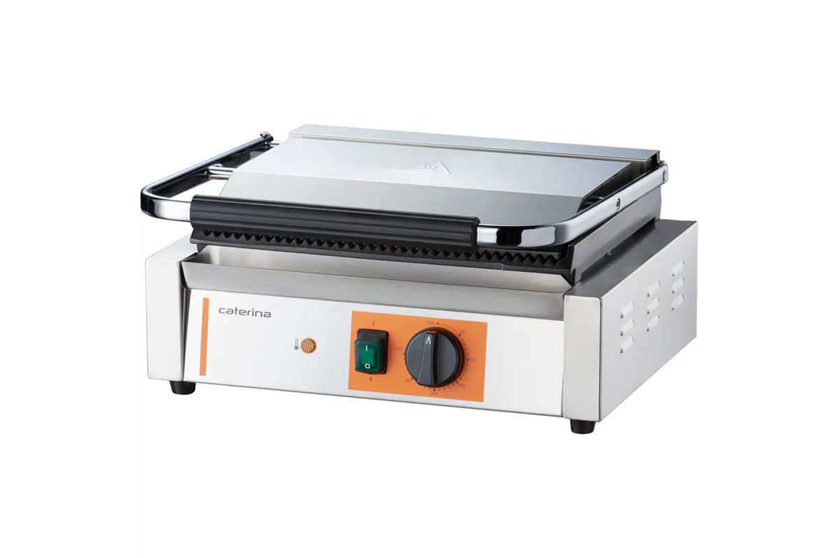Kontakt grill, Panini, ryflowany, Caterina, P 2.2 kW Caterina 742038