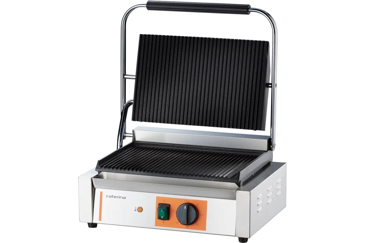 Kontakt grill, Panini, ryflowany, Caterina, P 2.2 kW Caterina 742038