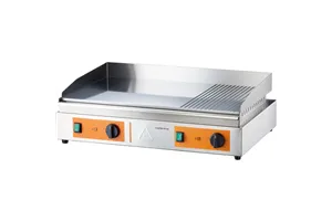 Płyta grillowa, 2/3 gładka, 1/3 ryflowana, Caterina, P 3.5 kW Caterina 745104