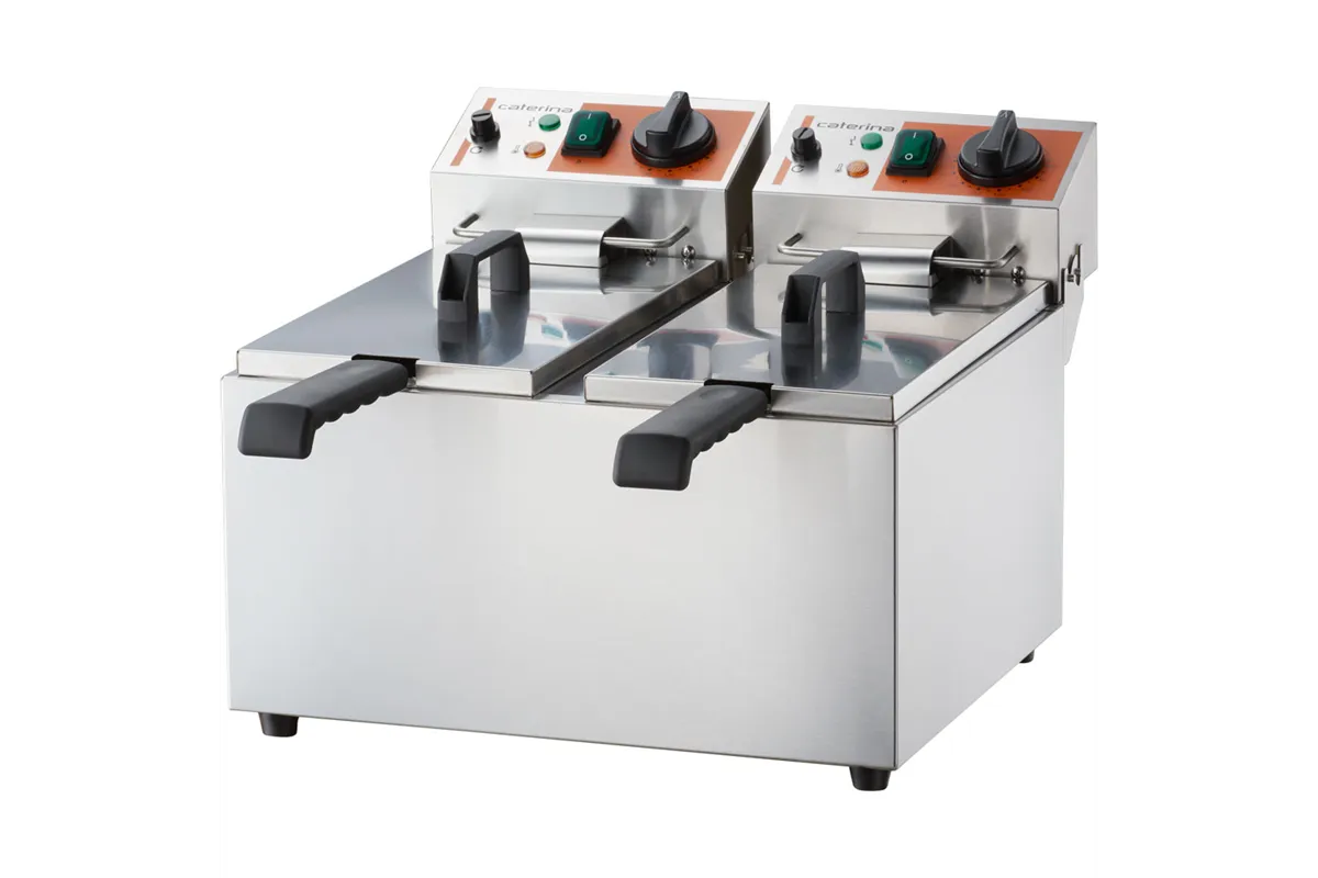 Frytownica elektryczna, 2-komorowa, pozioma, Caterina, V 2x5 l, P 2x3 kW Caterina 746079