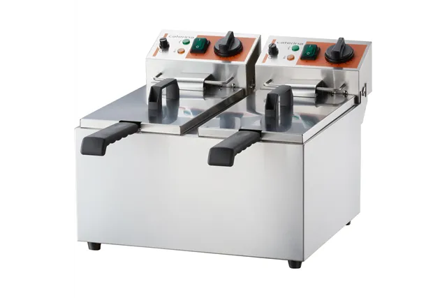 Frytownica elektryczna, 2-komorowa, pozioma, Caterina, V 2x5 l, P 2x3 kW Caterina 746079
