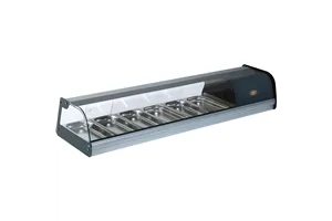 Witryna chłodnicza ekspozycyjna, nastawna, 6x GN 1/3 Roller Grill 777134