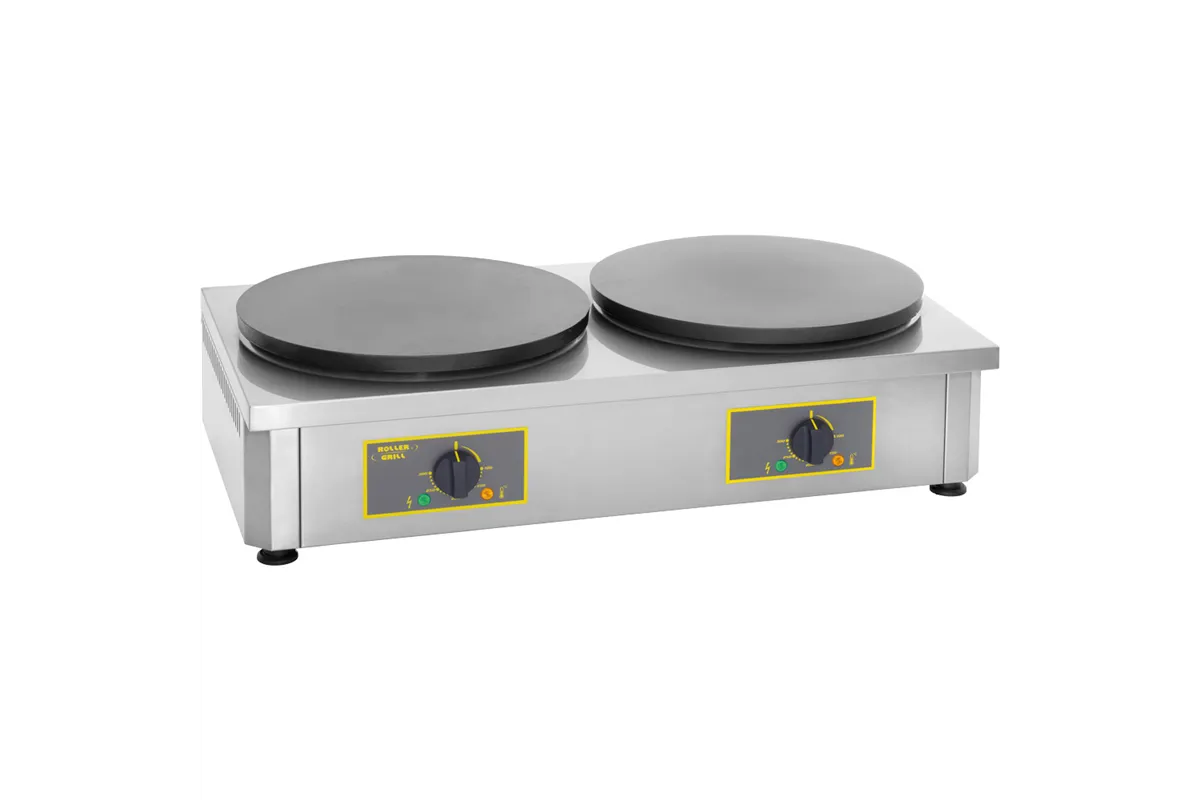 Naleśnikarka elektryczna, emaliowana, podwójna, 2 x Ø 400 mm, P 2 x 3.6 kW roller Grill 777244