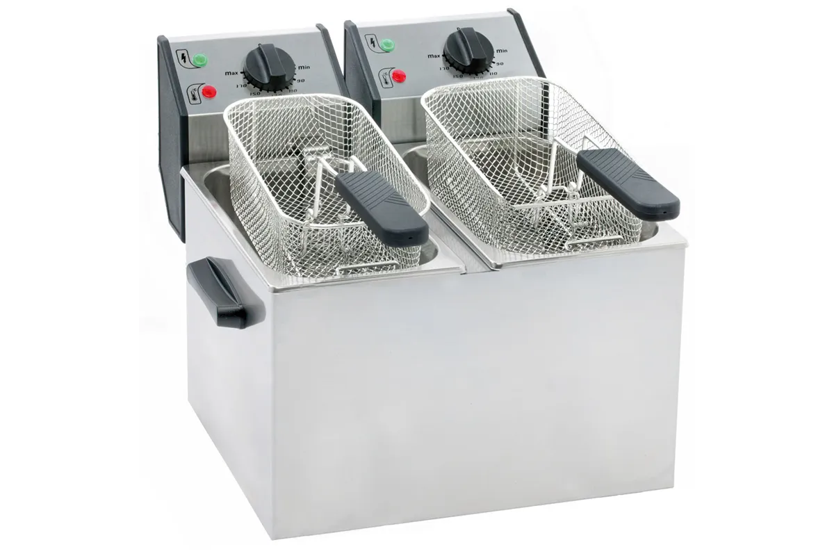 Frytownica nastawna, 2-komorowa, V 2x5 l, P 6.4 kW Roller Grill 777323
