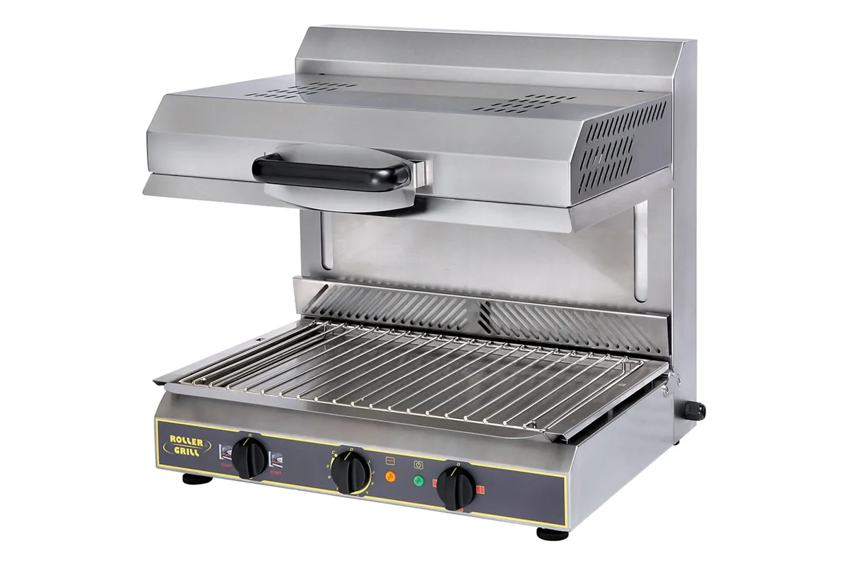 Salamander z ruchomą głowicą, kwarcowe grzałki, wykrywanie talerzy, P 3 kW, U 230 V roller Grill 777361