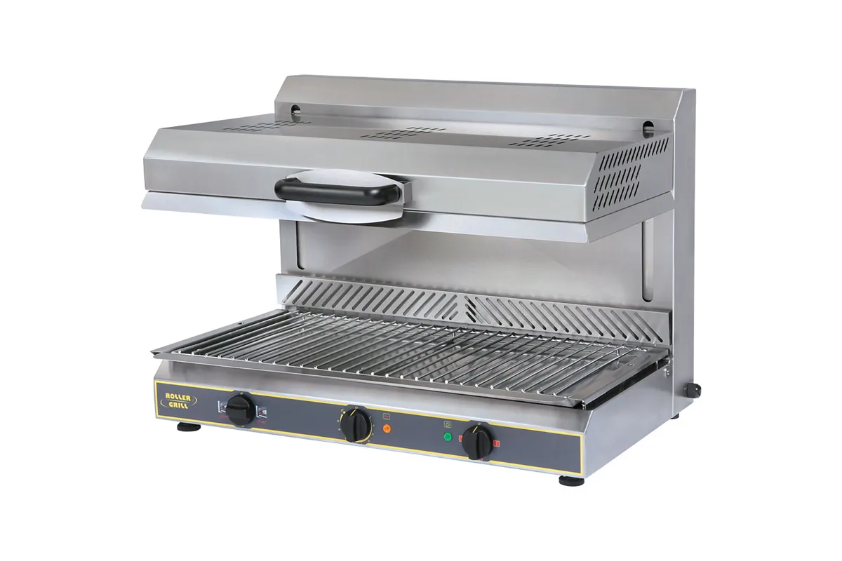 Salamander z ruchomą głowicą, kwarcowe grzałki, wykrywanie talerzy, P 4.5 kW, U 380 V roller Grill 777381