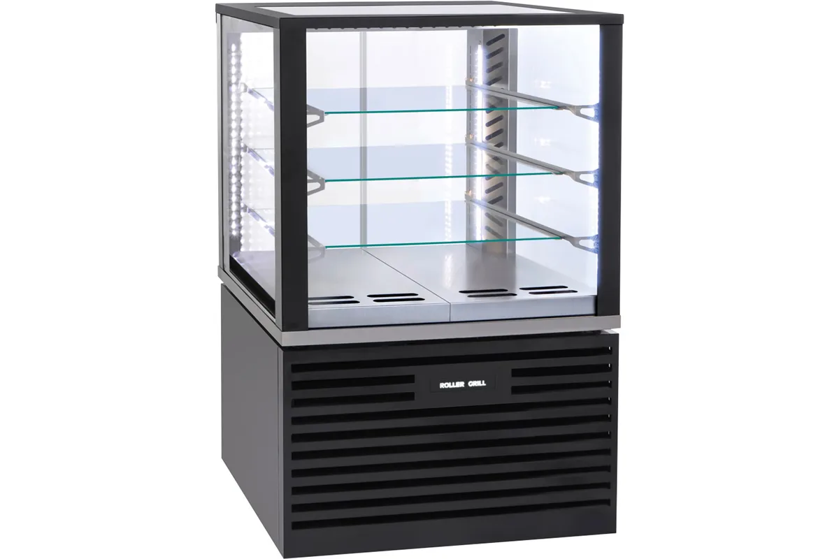 Witryna chłodnicza, cukiernicza, oświetlenie LED, czarna, V 325 l Roller Grill 777430