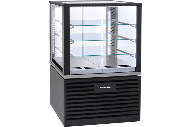 Witryna chłodnicza, cukiernicza, oświetlenie LED, czarna, V 325 l Roller Grill 777430