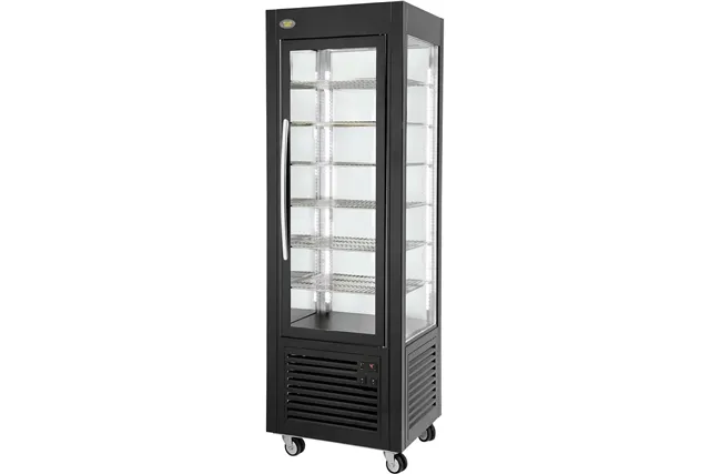 Witryna chłodnicza, cukiernicza, oświetlenie LED, czarna, V 360 l Roller Grill 777451