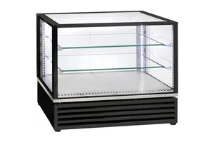 Witryna chłodnicza, nastawna, cukiernicza, czarna, oświetlenie LED, V 170 l Roller Grill 777470