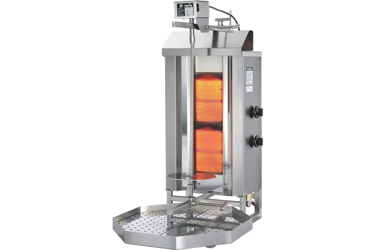 Gyros, kebab gazowy, GD 2, P 7 kW, G 20 Potis 777521