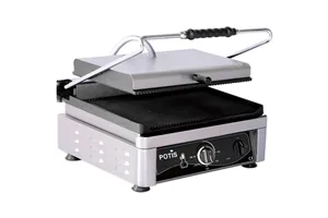 Kontakt grill ryflowany, PK 2745, P 3 kW, U 230 V Potis 777645