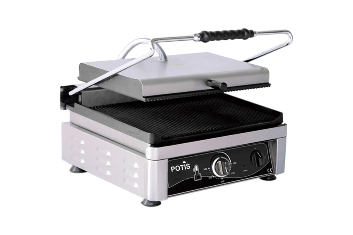 Kontakt grill ryflowany, PK 2745, P 3 kW, U 230 V Potis 777645