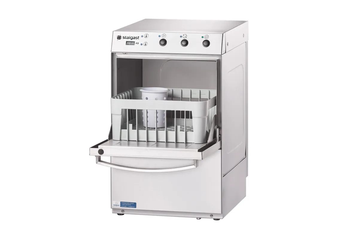 Zmywarko wyparzarka, do szkła, dozownik płynu myjącego, pompa zrzutowa, P 2.77 kW, U 230 V Stalgast 801351