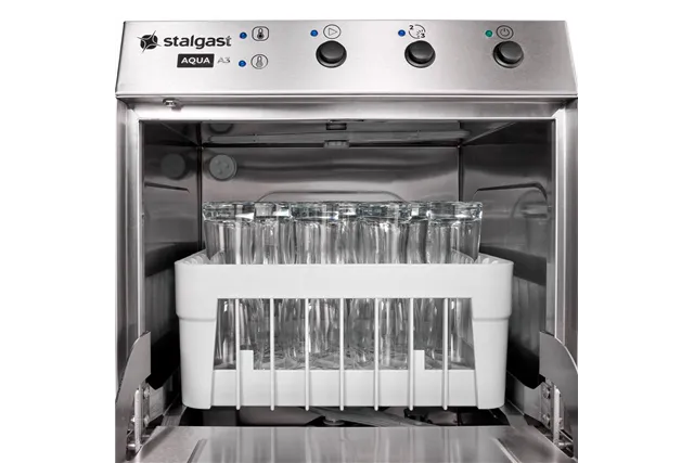 Zmywarko wyparzarka, do szkła, dozownik płynu myjącego, pompa zrzutowa, P 2.77 kW, U 230 V Stalgast 801351