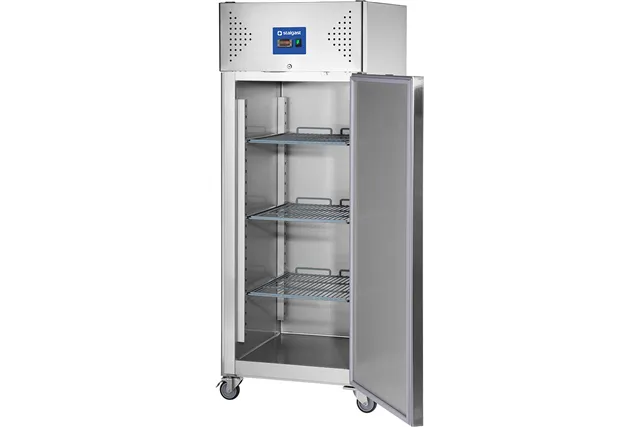 Szafa chłodnicza ze stali nierdzewnej na kółkach, GN 2/1, V 650 l Stalgast 830620