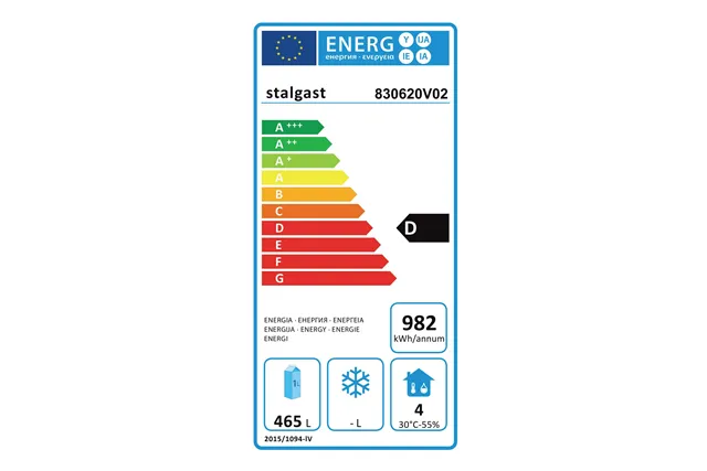 Szafa chłodnicza ze stali nierdzewnej na kółkach, GN 2/1, V 650 l Stalgast 830620