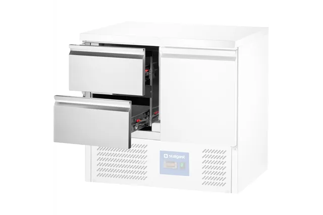 Moduł 2 szuflad do stołów chłodniczych GN 1/1 z agregatem na dole Stalgast 831001
