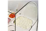 Stół chłodniczy 2 drzwiowy sałatkowy z nadstawą szklaną, V 240 l Stalgast 832222