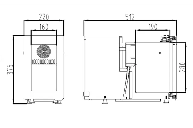 Lodówka, chłodziarka do mleka, Stalgast, V 8.1 l, P 0.06 kW Stalgast 844100