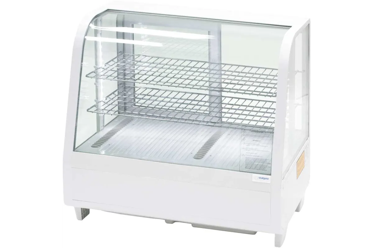 Witryna ekspozycyjna 100 l biała oświetlenie LED Stalgast 852103