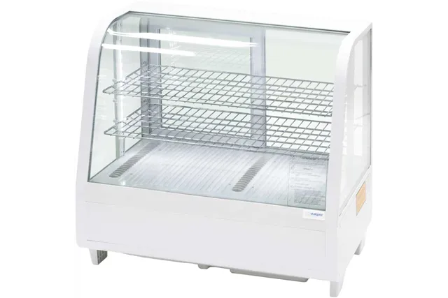 Witryna ekspozycyjna 100 l biała oświetlenie LED Stalgast 852103