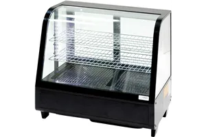 Witryna ekspozycyjna 100 l czarna oświetlenie LED Stalgast 852104