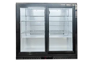 Barowa witryna chłodnicza, 2-drzwiowa, drzwi suwane, V 198 l Stalgast 882214