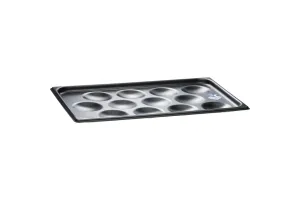 Blacha nieprzywierająca GN 1/1 na 12 omletów Ø90 mm, 530x325x35 mm, -40/+300°C, aluminium, Stalgast 917012